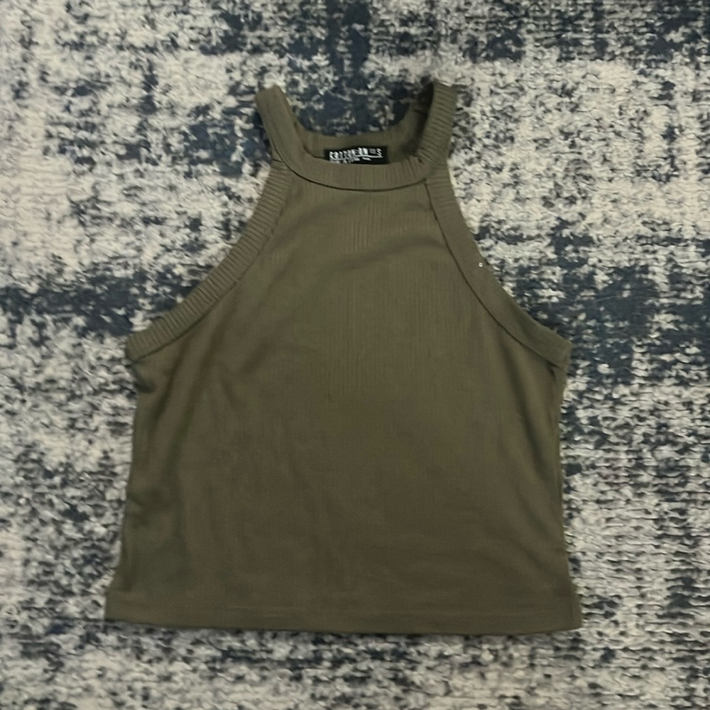 Women’s Cotton:On Green Tank Top